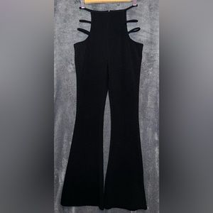 SHEIN Cut Out Ladder Flare Pants